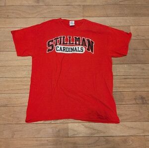 Red And Black Stillman Valley Cardinals T-Shirt Size Large